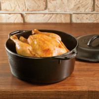 Жаровня с крышкой, 7 л, 30 х 18 см, чугун, серия Classic, LODGE, США_00795140051611385509.jpg