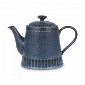 Чайник заварочный, 1 л, фарфор, черный, синий, серия Black Kitchen, HOME &amp; STYLE, Китай, Чайники заварочные