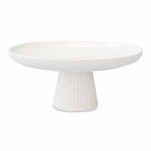 Подставка для торта Dual Glazing, 26 см, фарфор, белый, серия Soft Ripples, LIBERTY JONES, Россия, Блюда для торта, десерта