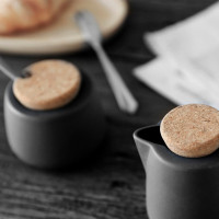 Набор сахарница и молочник, 200 мл, фарфор, пробка, черный, серия Nicola, VIVA Scandinavia, Дания_00803020064917694742.jpg