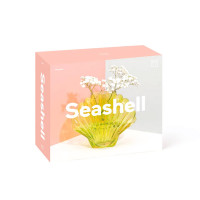 Ваза для цветов Seashell, 18.5 см, стекло, зеленый, DOIY, Испания_00821710053245461361.jpg