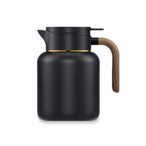 Термос - кувшин, 1.5 л, металл, керамика, черный, SAMADOYO, Китай, Термосы