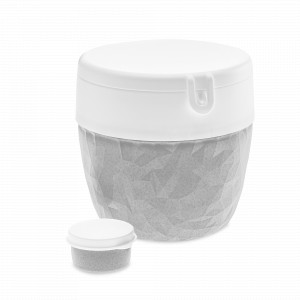 Ланч-бокс Bento Organic, размер: 14,2 х 10,8 см, материал: термопластик, цвет: серый, серия Club, KOZIOL, Германия, KOZIOL (Германия)