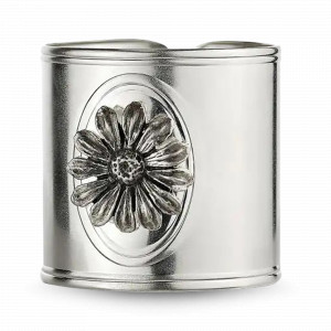 Кольцо для салфеток «Ромашка», медь, серебристый, серия Летний сад, Кольчугинский Мельхиор, Россия, Кольца для салфеток