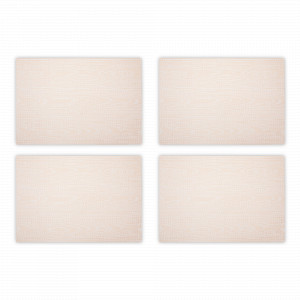 Набор из 4-х подстановочных прямоугольных салфеток, 33 х 48 см, пвх, кремовые, серия Oak, WO HOME, Германия, Салфетки подстановочные