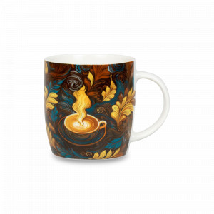 Кружка «Вкусный кофе из дуба», 400 мл, фарфор, декор, KOENITZ, Германия, Большие кружки