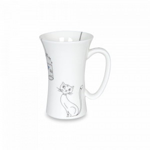 Кружка «Кошки и птички», 610 мл, фарфор, декор, KOENITZ, Германия, Большие кружки