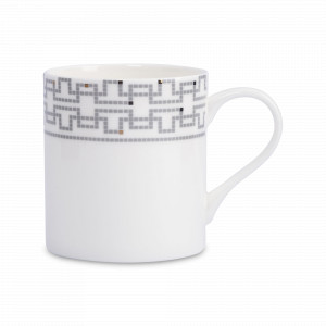 Кружка Орнамент, 380 мл, фарфор, белый, декор, серия Greco, ANNA LAFARG, Китай, Greco ANNA LAFARG