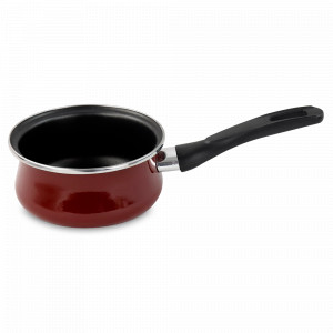 Ковш , 16 см, 1.2 л, сталь, стеклоэмаль, красный, серия Authentique Burgundy, VITRINOR, Испания, Ковшики для индукционной плиты