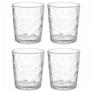 Набор из 4-х низких стаканов, 480 мл, акрил, прозрачный, серия Arctic, LIBERTY JONES, Россия, Посуда для пикника