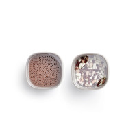 Набор контейнеров для сыпучих продуктов, 5 предметов, пластик, силикон, бежевый, серия Flip Storage, LEKUE, Испания_00817020063578532904.jpg