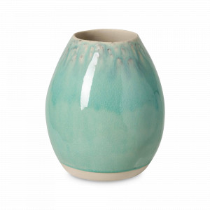 Ваза Egg-shaped, 20 см, керамика, голубой, серия Madeira, COSTA NOVA, Португалия, Вазы для цветов