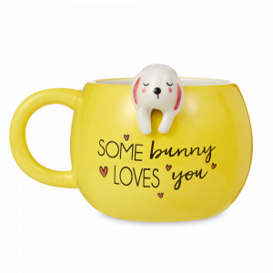Кружка Зайчик, 430 мл, керамика, желтый, серия Animals, REPAST, Чехия, Кружки REPAST