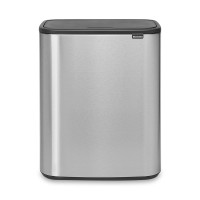 Контейнер для мусора, 60 л, нержавеющая сталь, стальной, серия BO TOUCH BIN, BRABANTIA, Бельгия