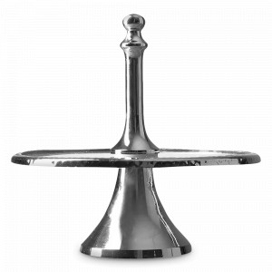 Блюдо круглое для десертов Chrom/Clear, 25 см, стекло, металл, ROOMERS TABLEWARE, Нидерланды, ROOMERS TABLEWARE (Нидерланды)