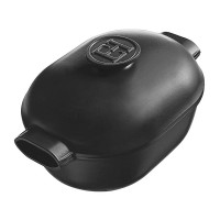 Керамическая кастрюля овальная, 4,5 л, 36 х 23,5 х 19,5 см, графит, серия Delight, EMILE HENRY, Франция_00796630046760613351.jpg