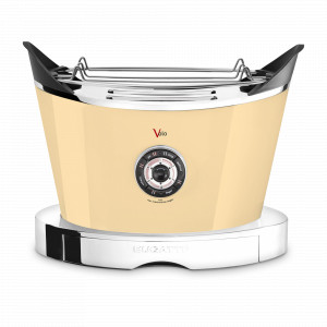 Тостер двухслотовый, нержавеющая сталь, пластик, кремовый, серия Volo, BUGATTI, Италия, BUGATTI (Италия)