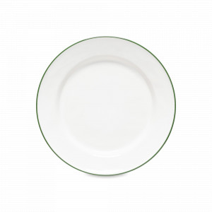 Тарелка обеденная White/Green, 28 см, керамика, белый, зеленый, серия Beja, COSTA NOVA, Португалия, Beja COSTA NOVA