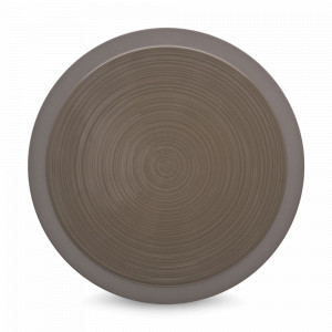 Тарелка подстановочная BASALTE, 29 см, керамика, коричневый, серия Bahia, GUY DEGRENNE, Франция, Красивые тарелки для сервировки