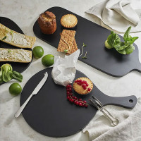 Доска сервировочная круглая, 30 х 45 см, каучуковое дерево, черный, серия Rubris, LIBERTY JONES, Россия_00815450047303649932.jpg