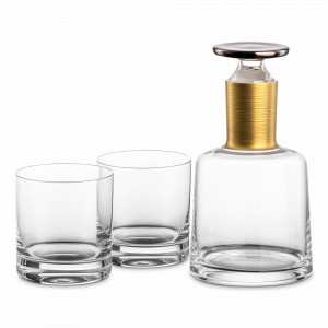 Набор для виски: штоф, 750 мл, 2 стакана, 400 мл, цвет декора-золотой, серия Hamilton, EISCH, Германия, EISCH (Германия)