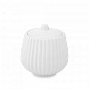 Сахарница , 250 мл, фарфор, белый, серия Edge, TKANO, Россия, Сахарницы