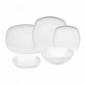 Сервиз обеденный на 6 персон, 20 предметов, квадратные тарелки, серия Lido, SELTMANN, Германия, SELTMANN WEIDEN (Германия)