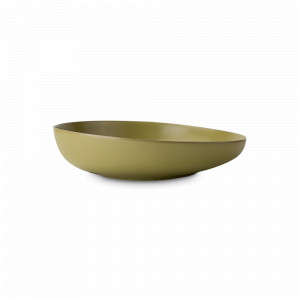 Салатник Green, 24 см, каменная керамика, зеленый, серия Tide, ROOMERS TABLEWARE, Нидерланды, Салатники, чаши сервировочные