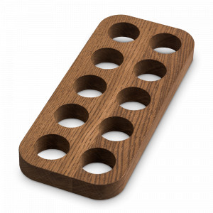 Подставка для 10-ти яиц, 29 х 12.5 см, коричневый, UNECA, Россия, UNECA (Россия)