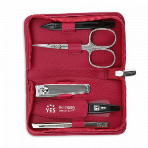 Набор маникюрный в кожаном футляре, 5 предметов, YES, Германия, Домашний маникюрный набор