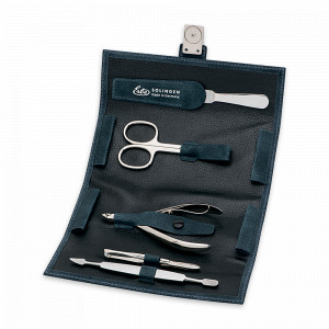 Набор маникюрный в кожаном футляре, 5 предметов, ERBE, Германия, Мужской маникюрный набор