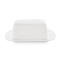 Масленка , размер: 21 х 15,5 см, материал: костяной фарфор, цвет: белый, серия Элемент, MIX & MATCH, Бангладеш