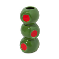 Ваза для цветов, 10 см, керамика, зеленый, серия Olivia, DOIY, Испания