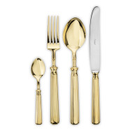 Набор столовых приборов на 12 персон, 72 предмета, нержавеющая сталь 18/10, золотистый, серия Piccadilly, CUTIPOL, Португалия