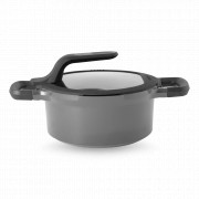 Кастрюля с крышкой , 2,8 л, 20 см, литой алюминий, серый, серия Gem, BERGHOFF, Бельгия, Кастрюли и ковши BERGHOFF