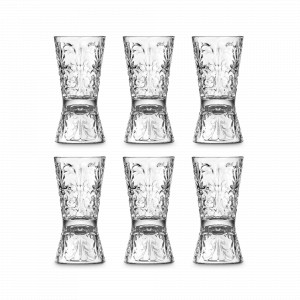 Набор из 6-ти стопок, 60 мл, хрустальное стекло, серия Tattoo, RCR, Италия, Набор стопок