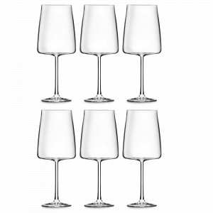 Набор из 6-ти бокалов для вина, 430 мл, хрустальное стекло, серия Essential, RCR, Италия, Наборы бокалов для красного вина