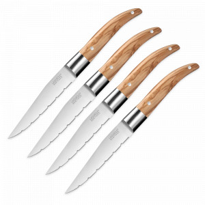 Набор из 4-х ножей для стейка, 11 см, деревянная рукоять, серия Laguiole Expression, TARRERIAS BONJEAN, Франция, НОВИНКИ