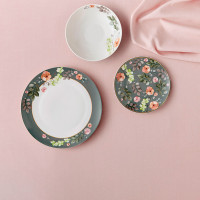 Набор обеденный на 4 персоны, 12 предметов, фарфор, зеленый, декор, серия Arcadia, MAXWELL WILLIAMS, Австралия_00812440039995544377.jpg