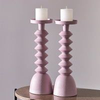 Подсвечник на одну свечу, 36 см, металл, розовый, серия Vivlend, BERGENSON BJORN, Великобритания_00813860064161712086.jpg