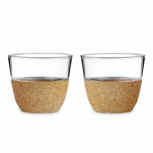 Набор из 2 стаканов, 180 мл, боросиликатное стекло, пробка, серия Cortica, VIVA Scandinavia, Дания, Стаканы VIVA SCANDINAVIA