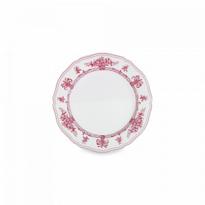 Тарелка пирожковая Piatti porpora, 16 см, фарфор, белый, розовый, серия Neos Anthiros, LE COQ, Италия, LE COQ (Италия)
