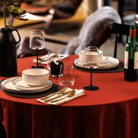 Сервиз обеденный на 4 персоны, 12 предметов, фарфор, белый, черный, серия Mikasa Luxe Deco, KITCHEN CRAFT, Великобритания_00817710058410724676.jpg