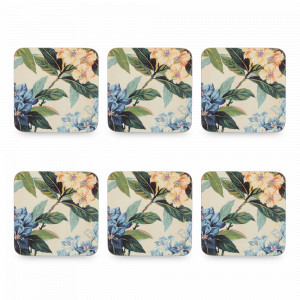 Набор из 6-ти подстановочных салфеток Traditional Floral, 10,5 х 10,5 см, пробка, декор, CREATIVE TOPS, Великобритания, CREATIVE TOPS (Великобритания)