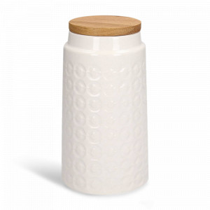 Банка для хранения, 1,2 л, керамика, белый, серия Nature, SAGAFORM, Швеция, Банки для продуктов