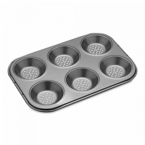 Форма для выпечки с антипригарным покрытием 6 ячеек Crusty Bake, 24 х 16 см, сталь, графит, серия MasterClass, KITCHEN CRAFT, Великобритания, Формы для выпечки Kitchen Craft