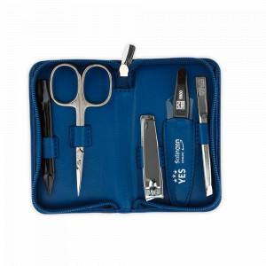 Набор маникюрный в кожаном футляре, 5 предметов, YES, Германия, Мужской маникюрный набор