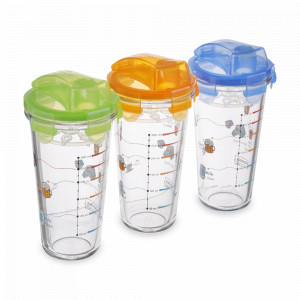 Набор из 3-х шейкеров, 450 мл, стекло, GLASSLOCK, Корея, GLASSLOCK (Корея)