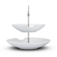 Этажерка двухъярусная, высота: 25 см, материал: фарфор, цвет: белый, серия With bite, TASSEN, Германия_00806300053390304133.jpg