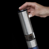 Мельница для перца электрическая 20 см, матовая сталь/акрил, серия Elis, PEUGEOT, Франция_00776260058269634972.jpg